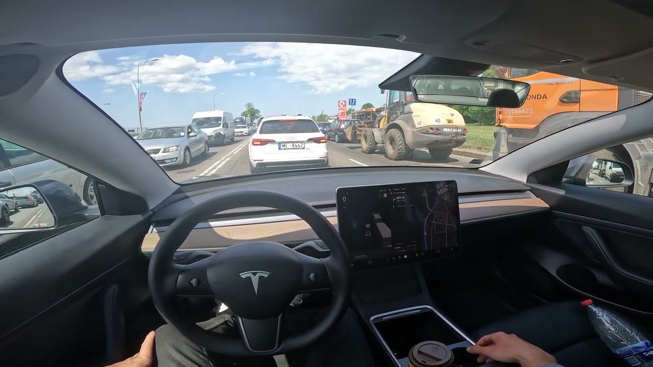 Riga - May, 2023 | Latvia 🇱🇻 4K | Cockpit POV GoPro | Tesla Model 3 Standard range+