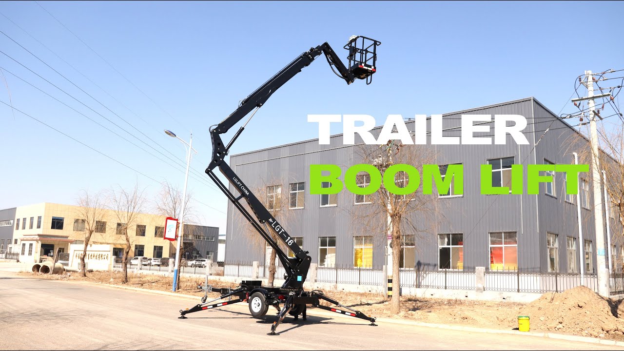 Trailer Boom Lift for Canadian Customer