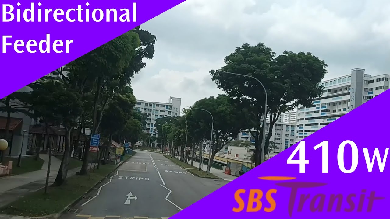Singapore SBS Transit Feeder Bus Service 410W Route Visual