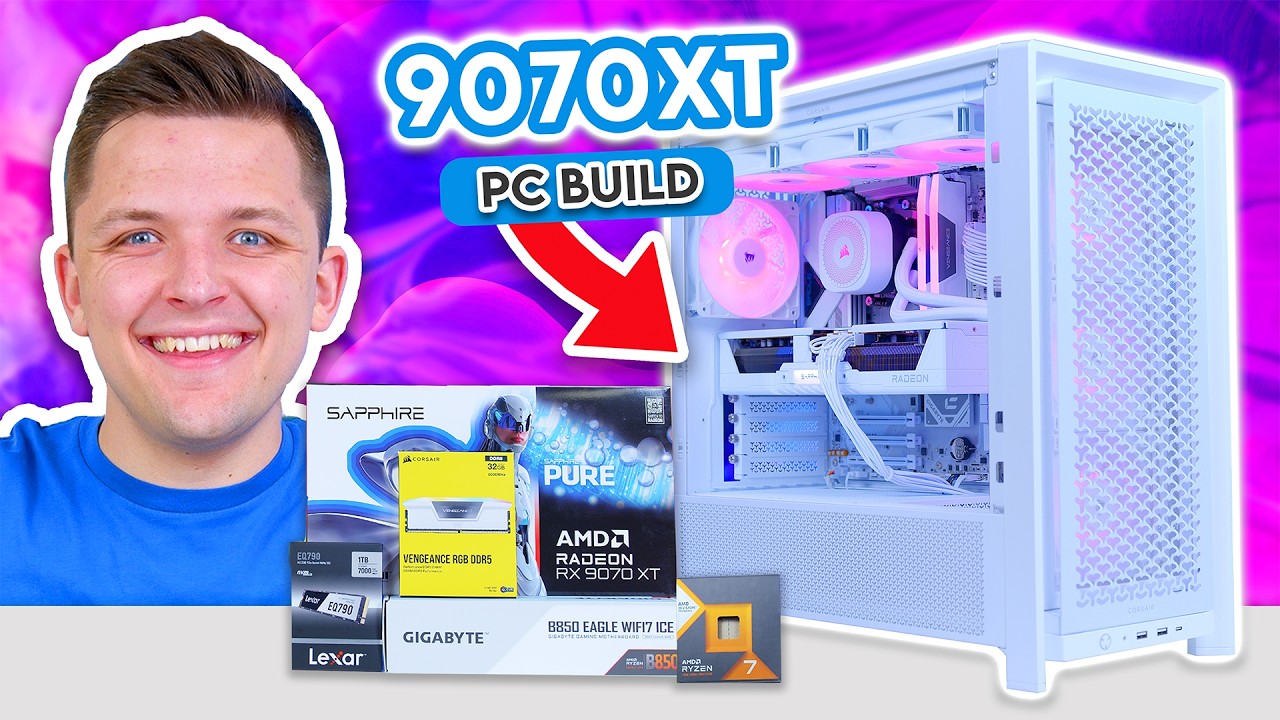 Building an RX 9070 XT Gaming PC! 😁 [Full Build Guide ft. BIOS, Windows & Drivers]