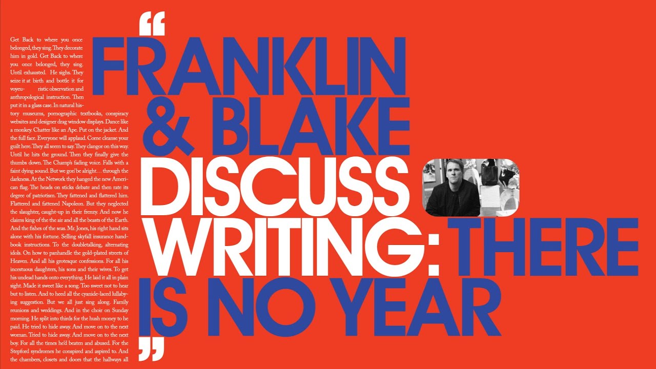 Algiers Discuss Writing: 'There Is No Year' with Franklin Fisher & author Blake Butler
