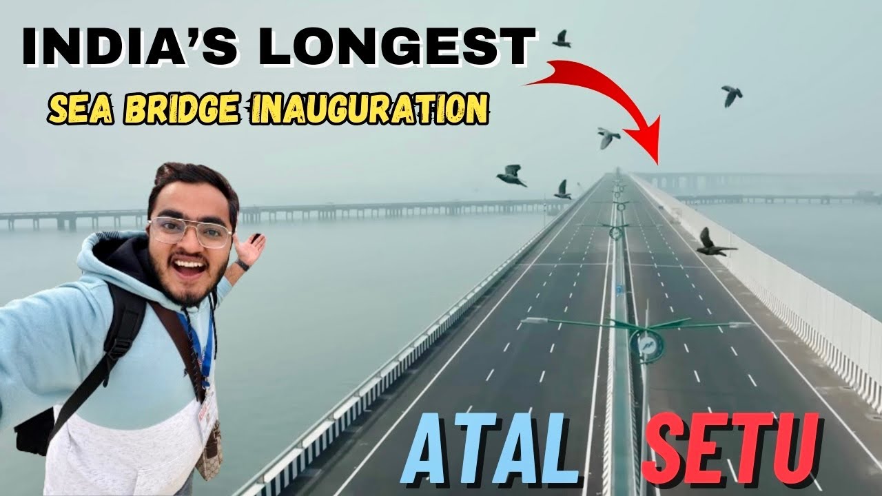 Exclusive Inauguration Video of India’s Longest Sea Bridge Atal Setu | Mumbai Trans Harbour Link