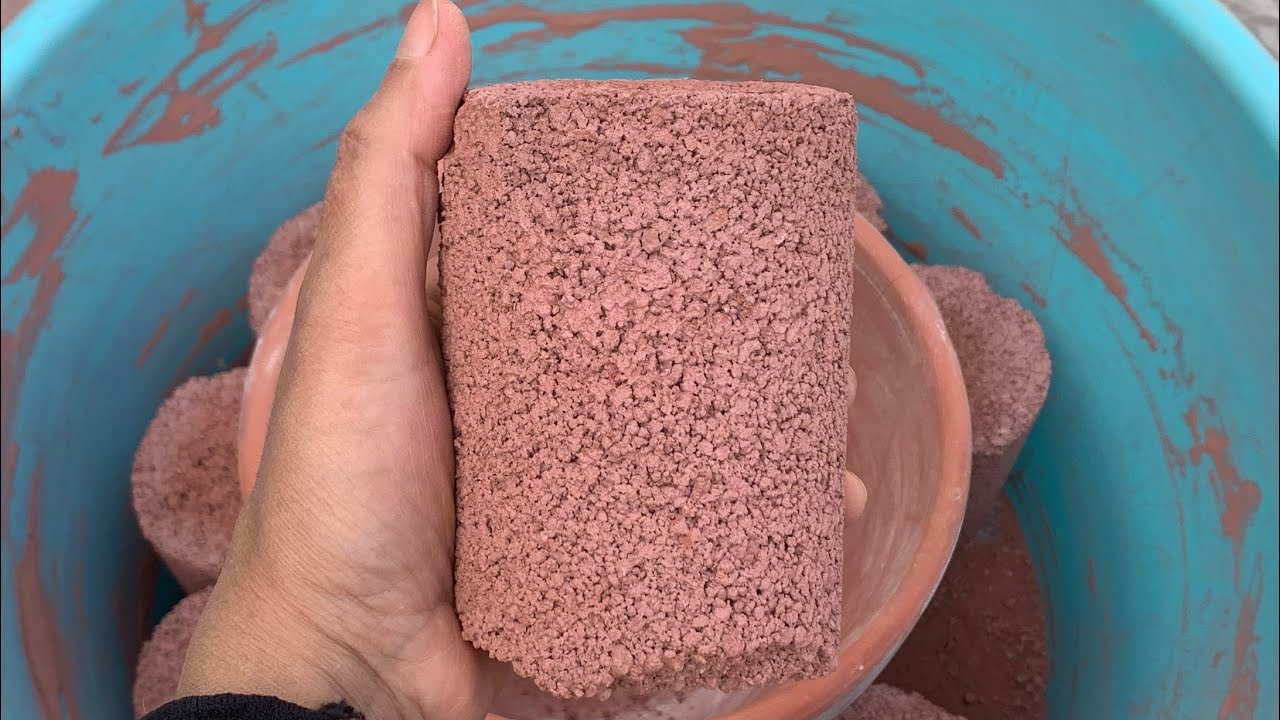 Red gritty crispy texture crumbling dry &full dusty 💣🤤