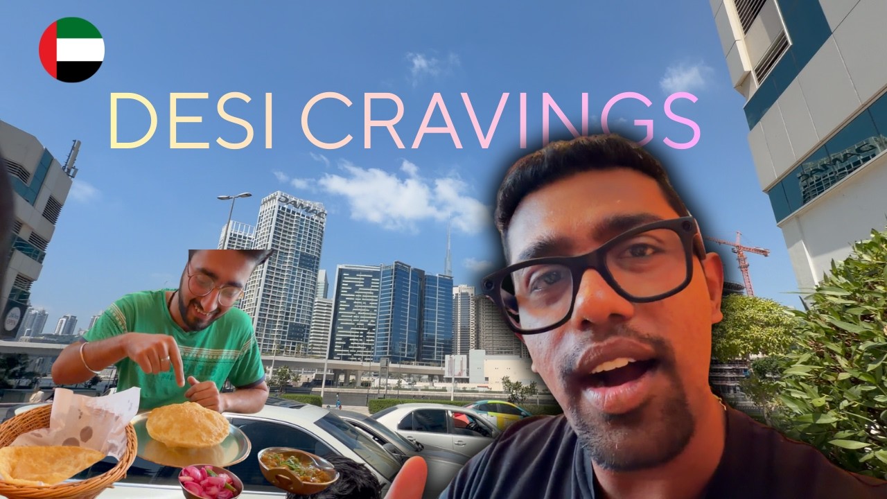 India Feels in Dubai 🇮🇳 | 🇦🇪 Chole Bhature Hunt + Airport Reunion ✈️”