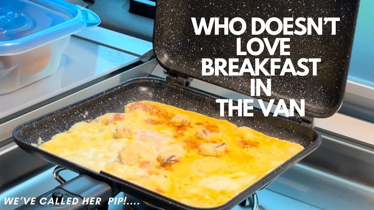 Easy breakfast Omelette: Campervan cooking with Ridgemonkey in our VW California Ocean (Vanlife)