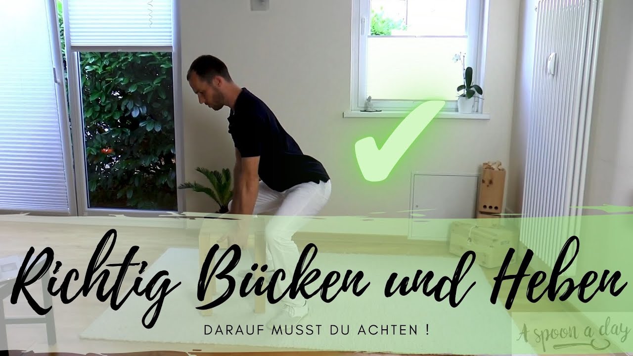 Richtig B&uuml;cken, Heben und Tragen (R&uuml;ckenschonende Technik)