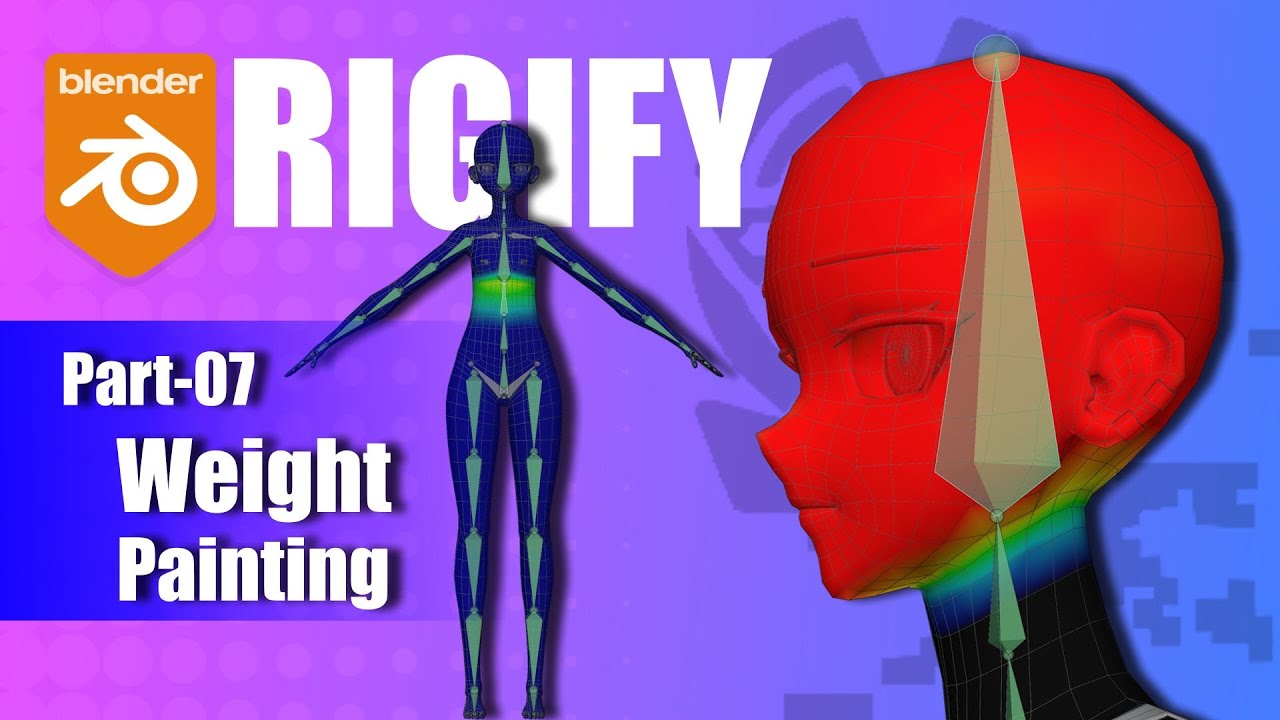 Blender &mdash; Риггинг персонажей с помощью Rigify, часть 7 | Weight Painting