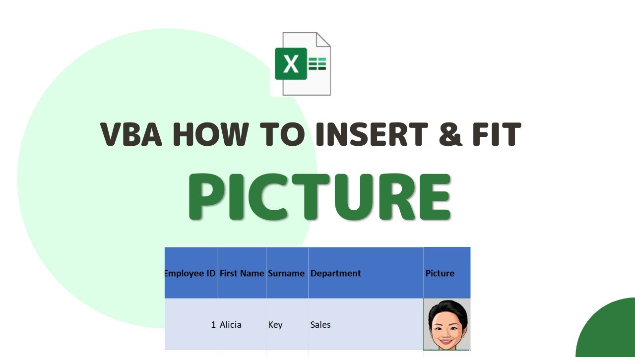 Как вставить и подогнать картинку в ячейку Excel с помощью VBA