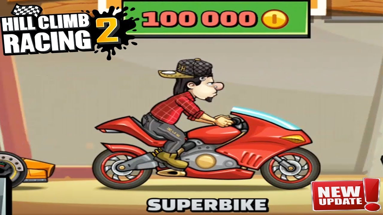 Hill Climb Racing 2: UPDATE Super Bike Unlocked and Fully Upgraded - Android GamePlay FHD
