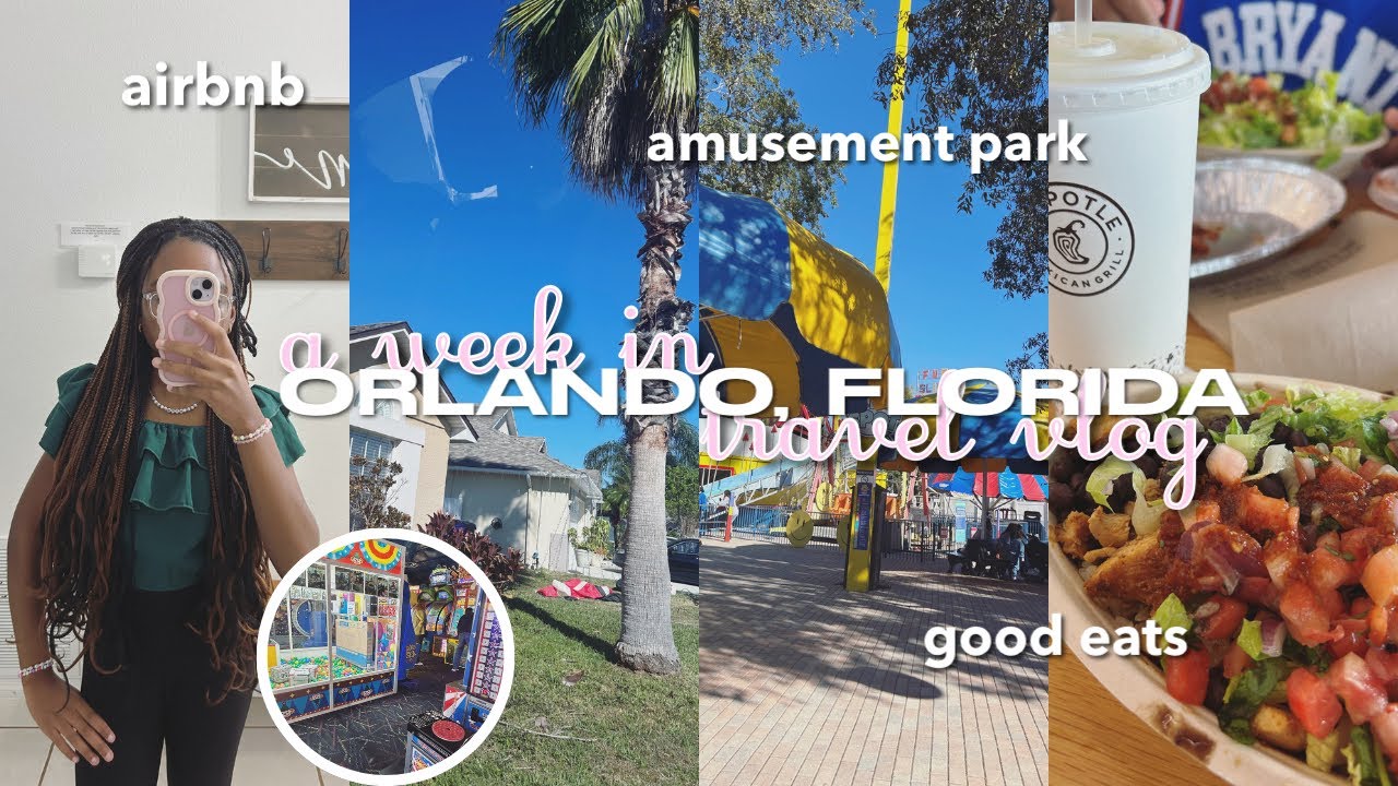 ORLANDO TRAVEL VLOG + WEEK IN MY LIFE 🌺 airbnb, chitchats, hot tub, amusement park, good eats, etc 