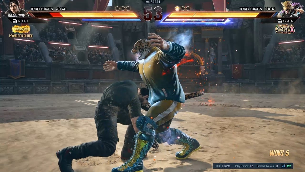 King's Crouch Throw Incredible Oki Set-up 