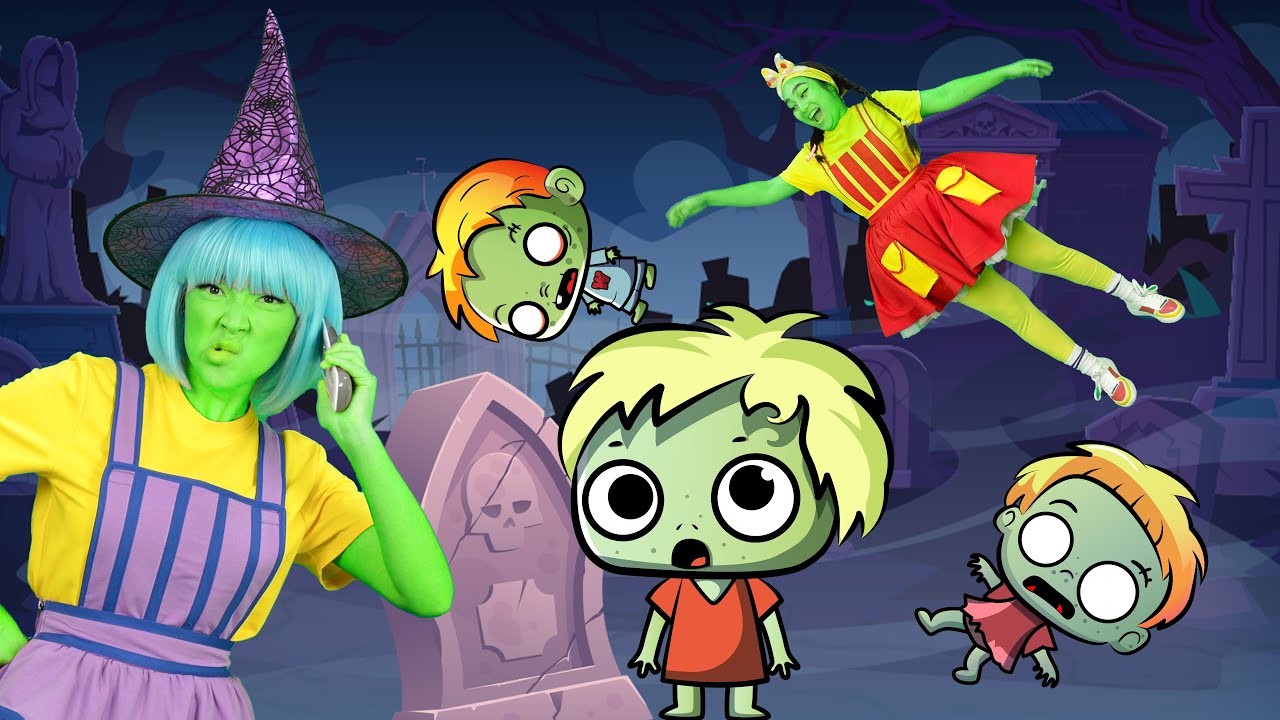 Five Little Zombies Jumping On The Grave🧟 | TigiBoo Kids Songs