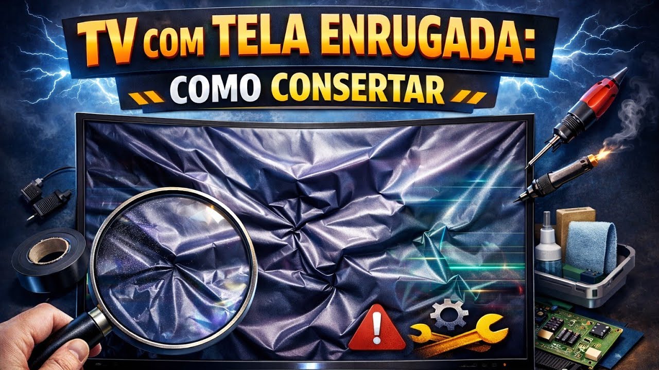 televisão com tela enrugada veja como trocar a película