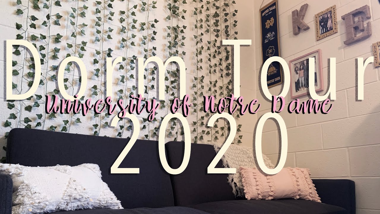 College Dorm Room Tour 2020 || University of Notre Dame