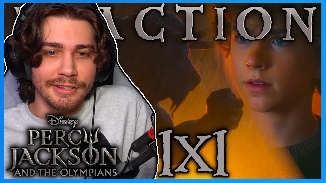 Logan Lerman REACTS to PERCY JACKSON & THE OLYMPIANS 1x1 | Disney+