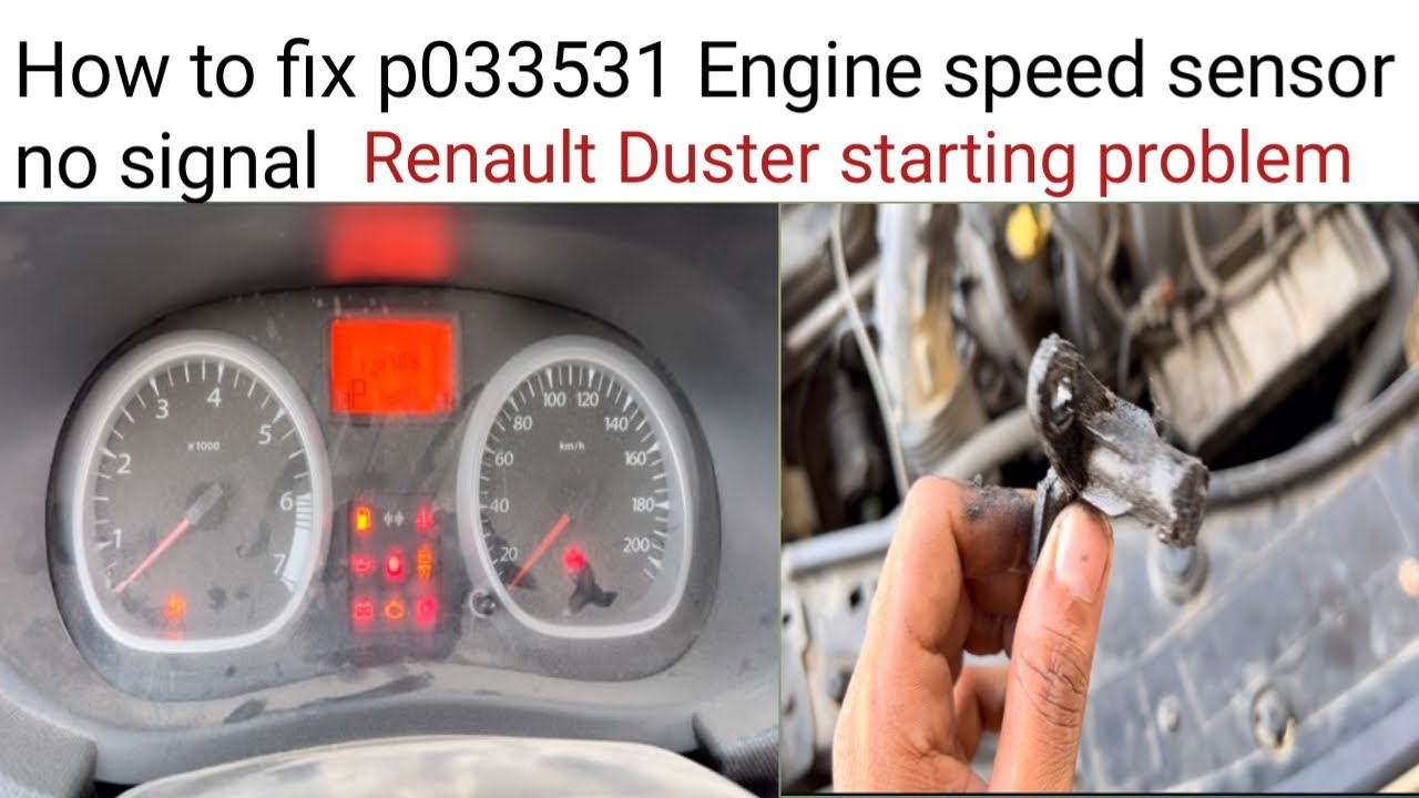 How to fix Renault duster starting problem. P033531 code