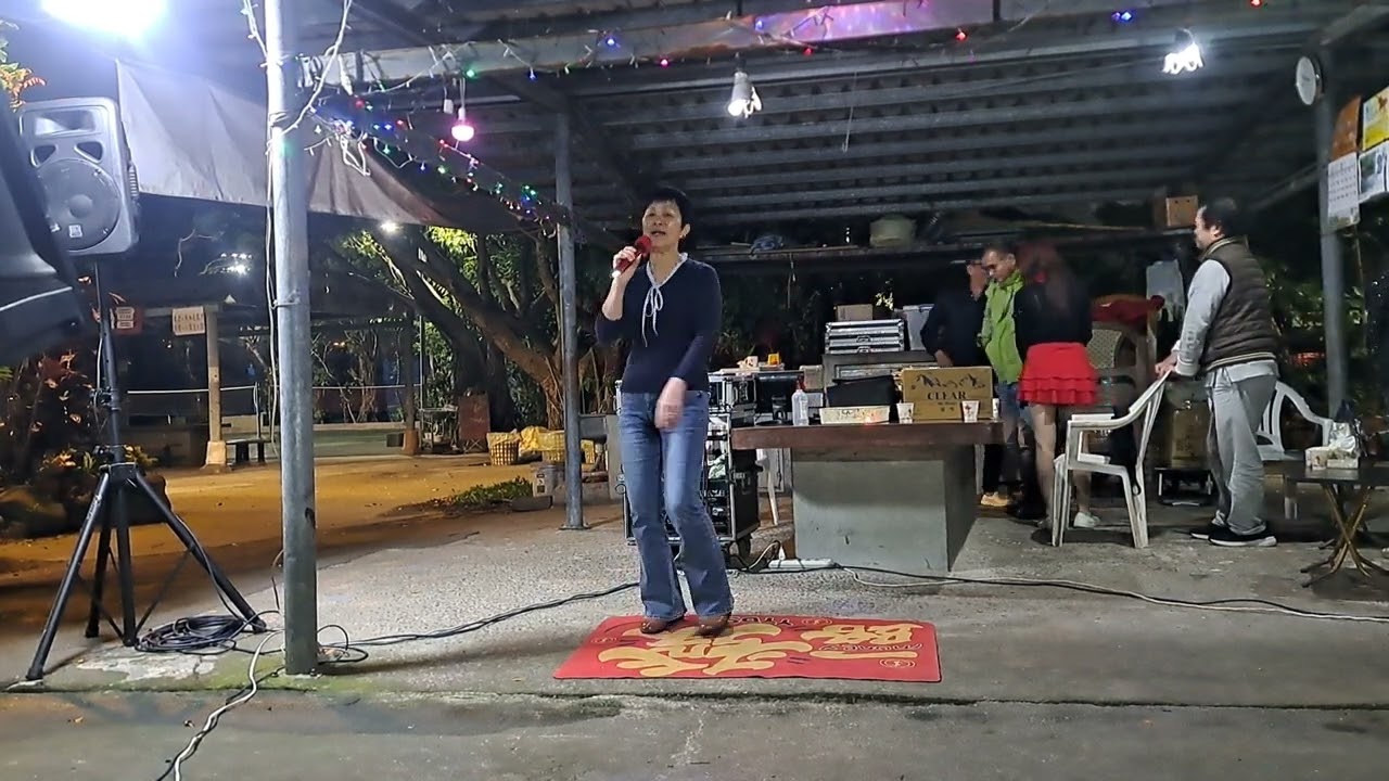 芬姐在大稻埕翻唱倔強的花