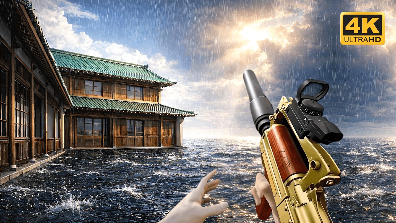 PUBG PC : ERANGLE HEAVY RAIN TPP 4K GAMEPLAY (No Commentary)