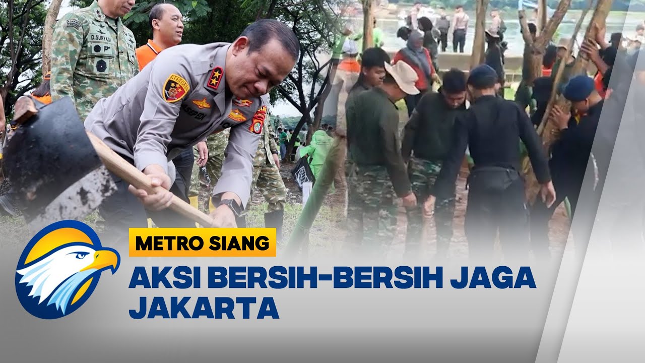 Polda Metro Jaya dan Kodam Jaya Gelar Aksi Bersih-Bersih di Jakarta Utara | Metro Siang