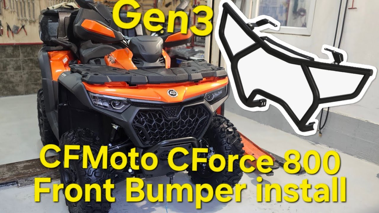 CFMoto CForce 800 Gen 3 2025 front bumper install