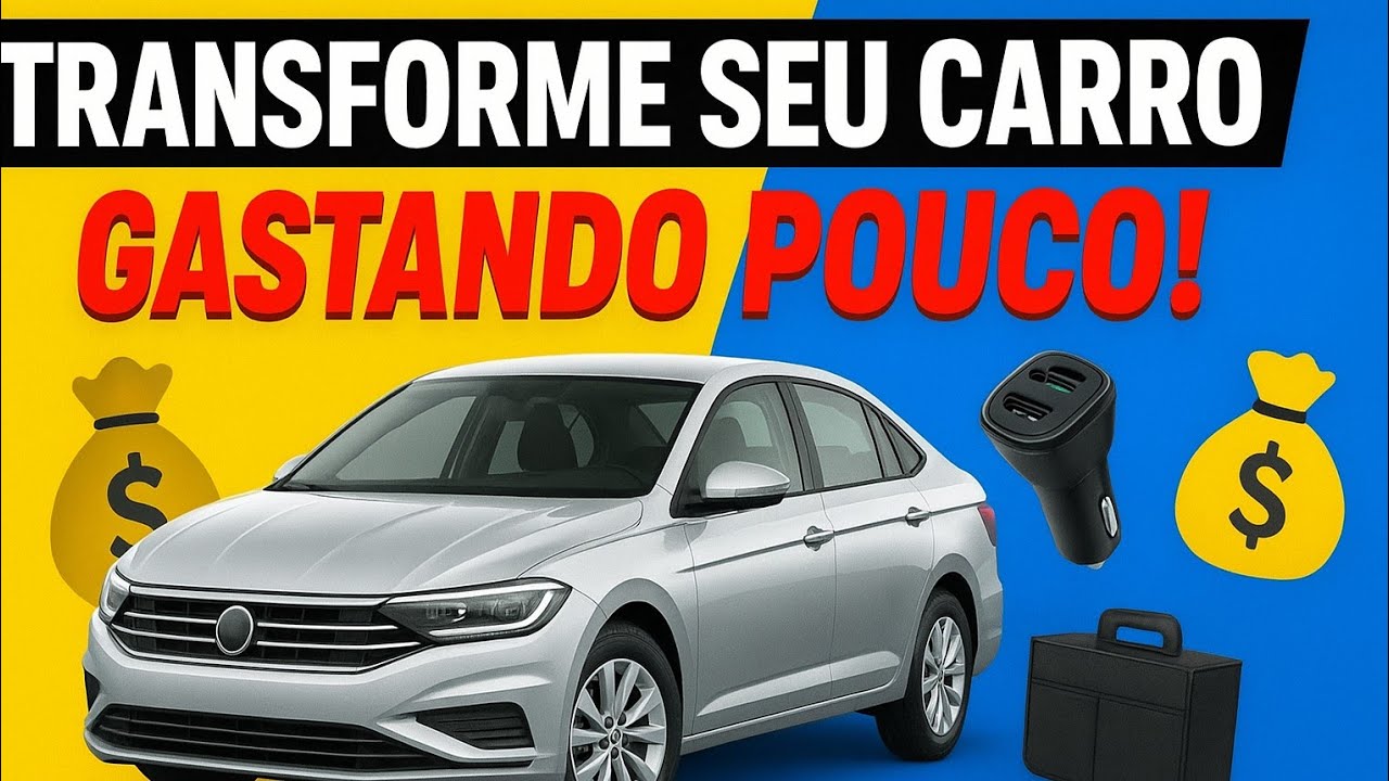 10 ACESSÓRIOS INCRÍVEIS por MENOS DE R$50 (Seu Carro Vai Mudar!)
