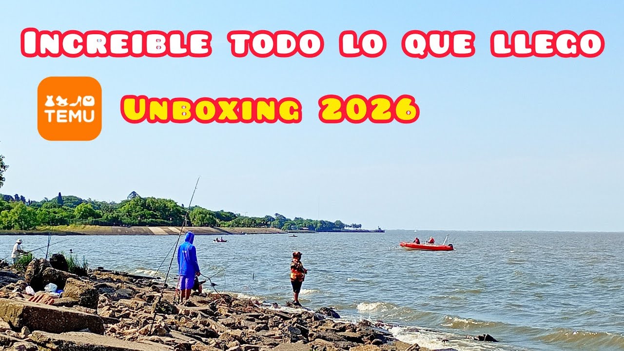 COMPRE DE TODO EN TEMU PARA LA PESCA ! Unboxing 2026 