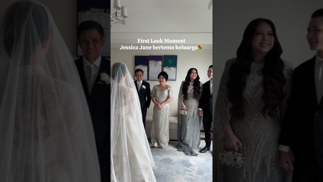 First Look Moment - Jessica Jane with keluarga