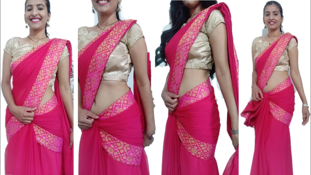 Bollywood style saree draping | wedding guest outfit | #stylingtipsntricks