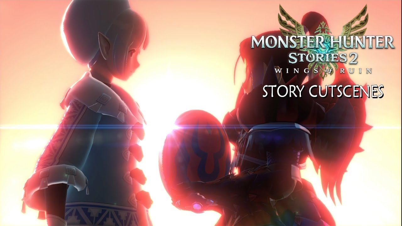 ALL CUTSCENES Monster Hunter Stories 2 (Hakolo Island Story)