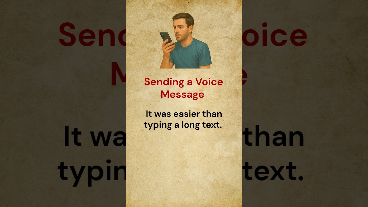 Sending a Voice Message || Learn English! 🚀 