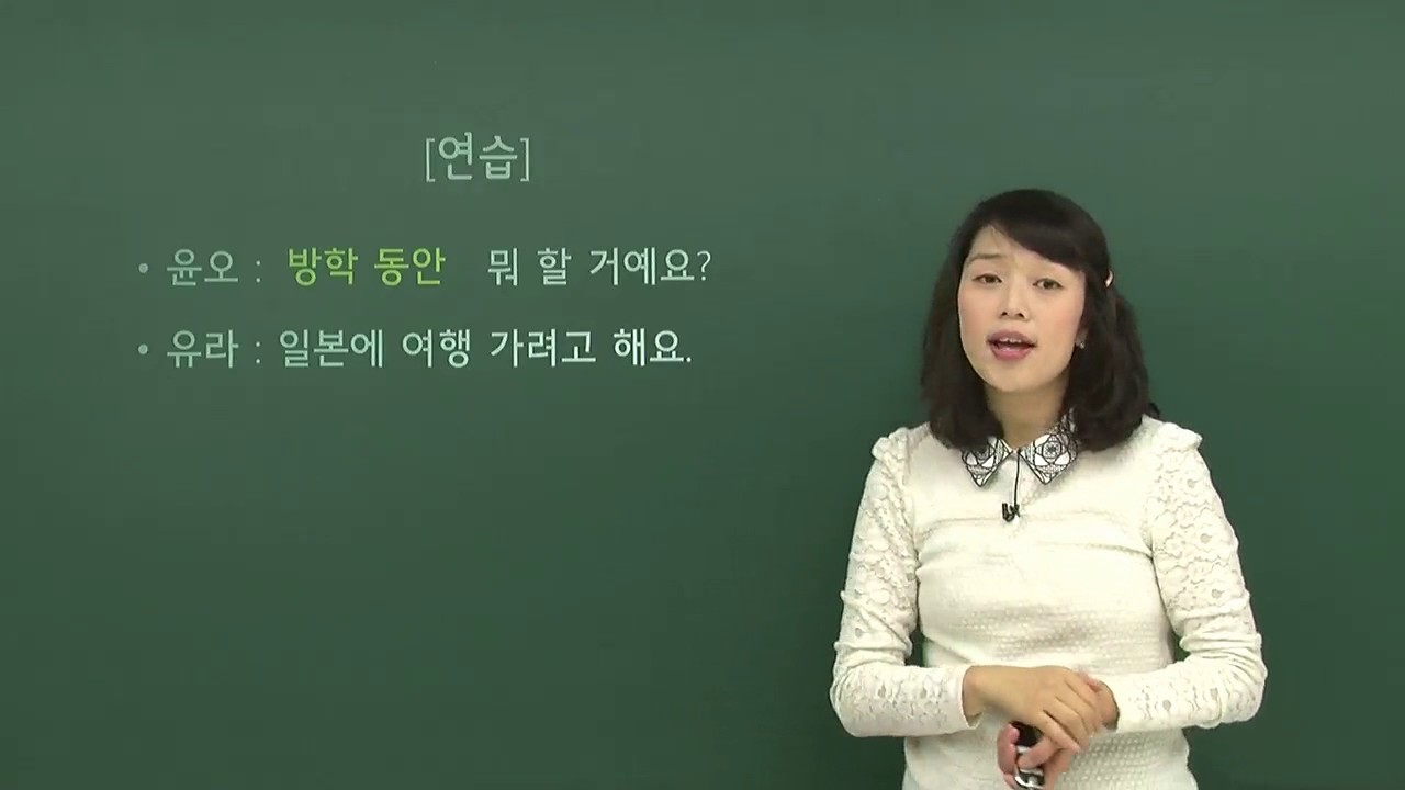 한국어 기본 문법 -동안 (시간)