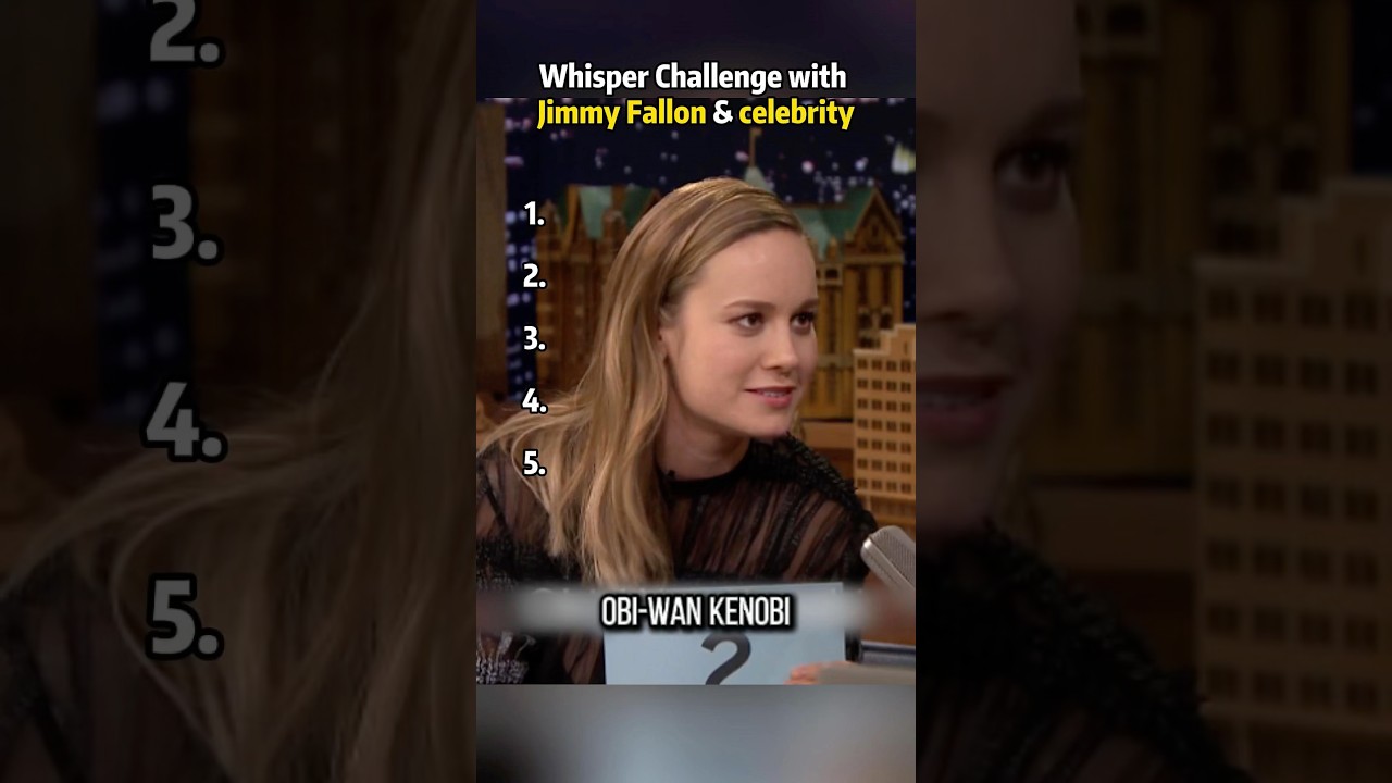 Whisper Challenge with Jimmy Fallon & celebrity