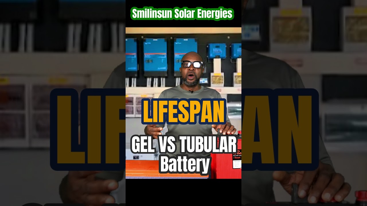 Lifespan Tubular vs Gel Battery. #solarenergy #solar #solarpanels #solarsystem #solar inverter