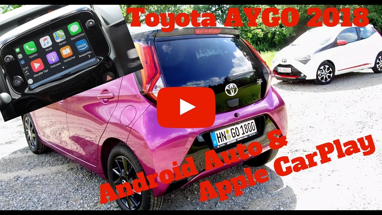 Apple CarPlay und Android Auto im Toyota AYGO 2018 - Deutsch