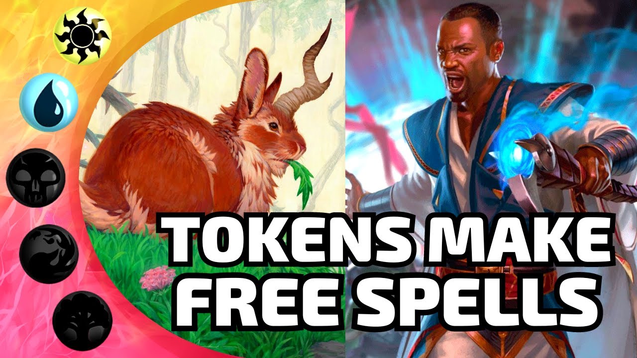 🔵⚪ 5 Types of Tokens Help Cast Free Spells | MTG Magic the Gathering Arena Standard Deck