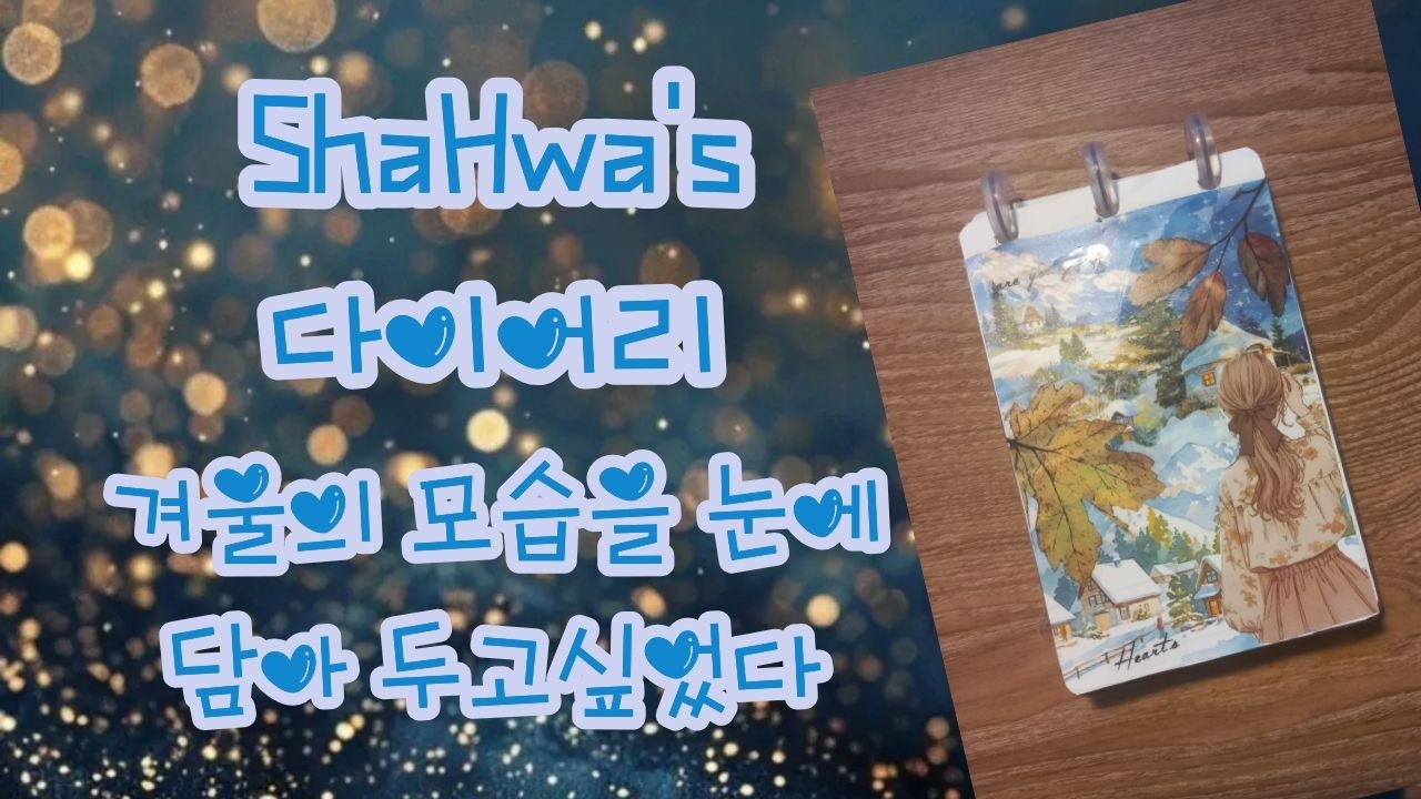 [빈티지 다꾸] / [다꾸 ASMR] ShaHwa's 다이어리 겨울의 모습을 눈에 담아 두고싶었다