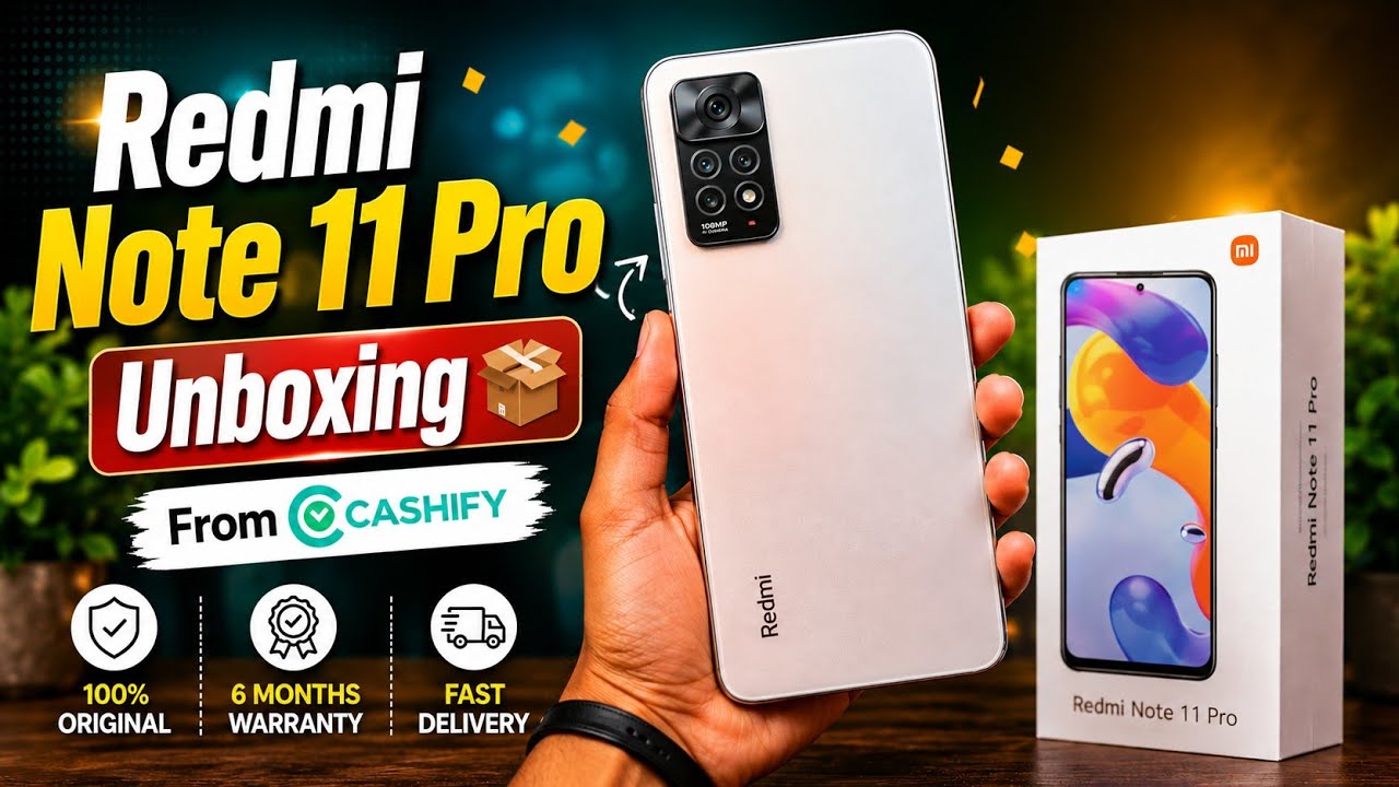 Redmi Note 11 Pro Unboxing 🔥 From Cashify | With Warranty 😱 Best Refurbished Deal?