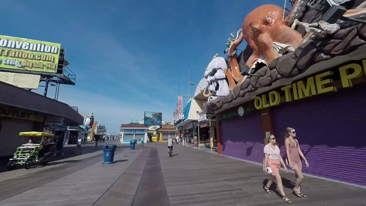 Wildwood N J  Boardwalk July 2016 9:00 A.M.