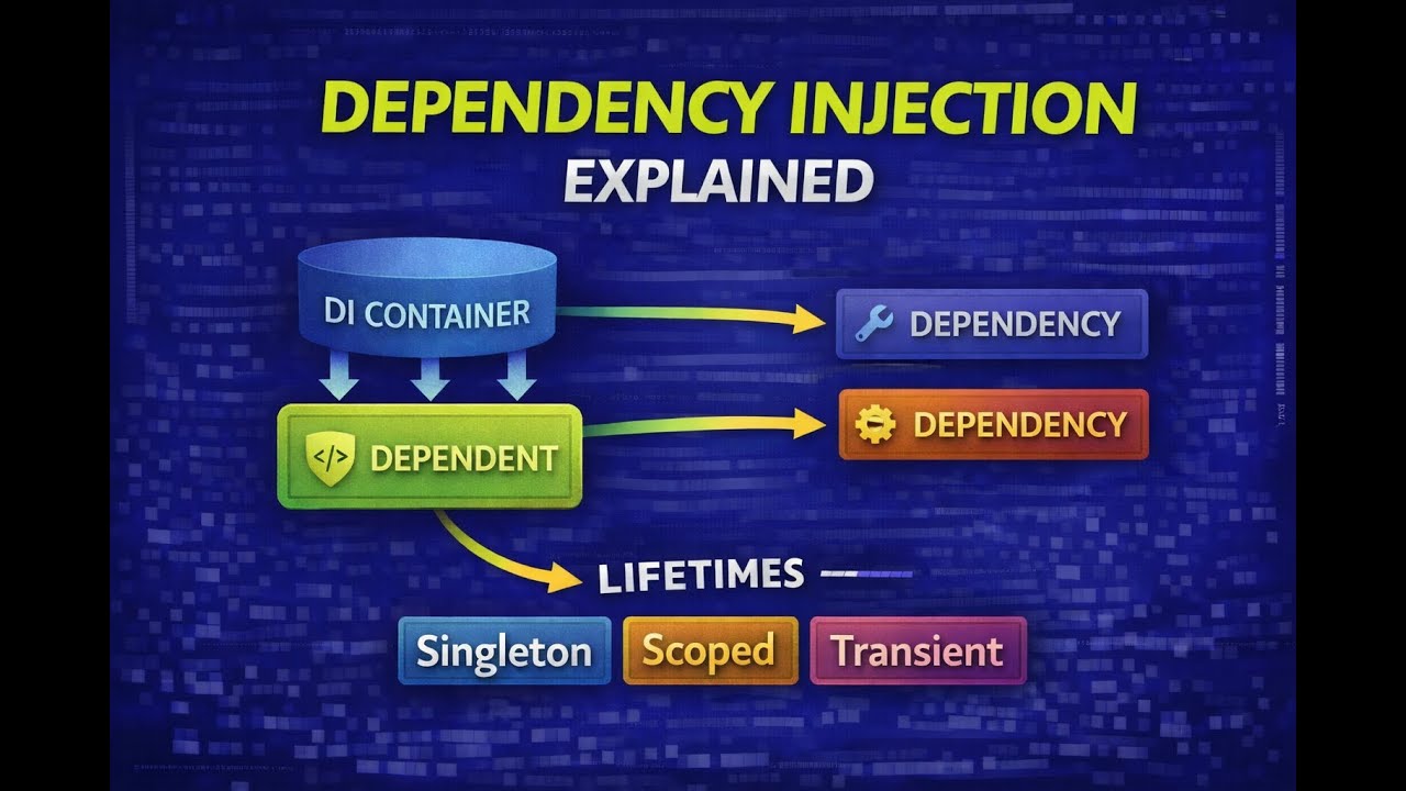 Dependency Injection in .NET Explained Simply | Lifetimes, Constructor Injection & Best Practices