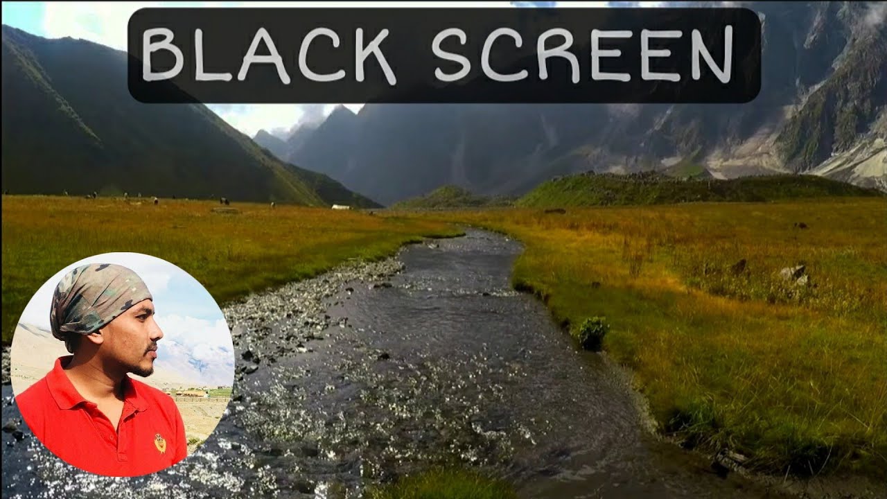 Soothing Mountain Water Sounds for Sleeping | White Noise Stream 8 Hours | BLACK SCREEN
