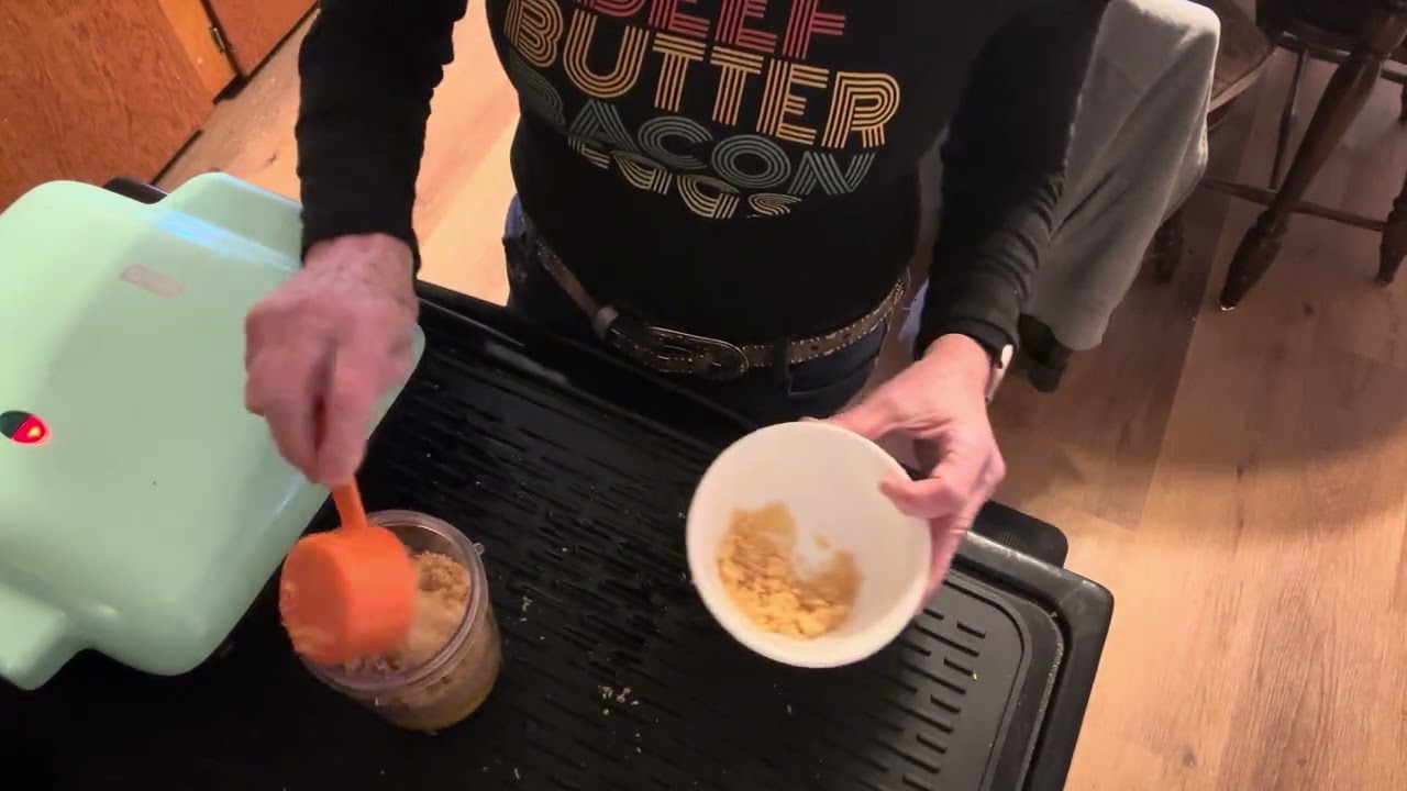 Two ingredient chaffles without cheese