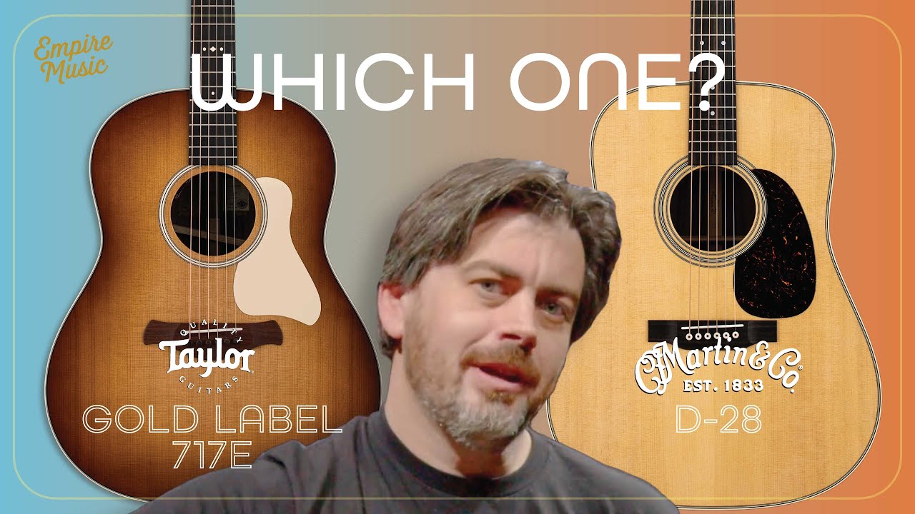YOU CHOOSE! - Can the new model keep up with the legend?  Taylor Gold Label 717e Vs. Martin D-28