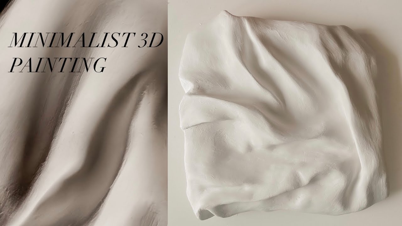 10 THINGS TO MAKE A MINIMALIST 3D PAINTING - SCULPTURE ART