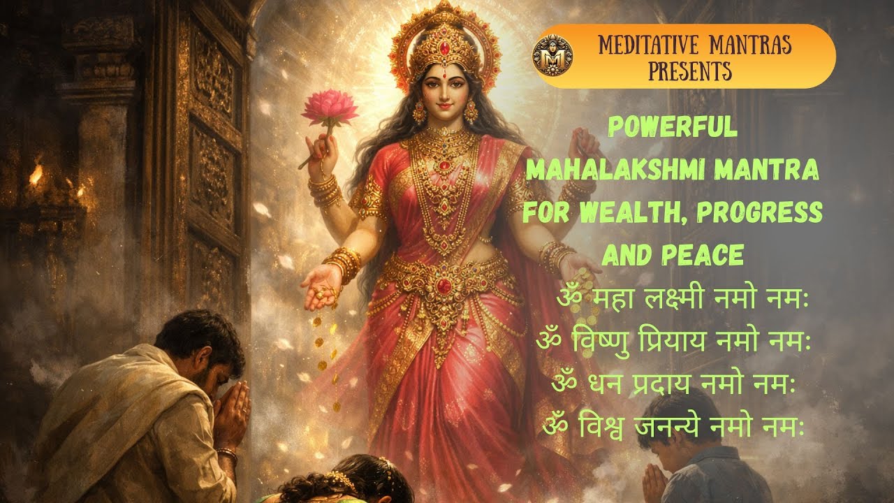 MAHALAKSHMI MANTRA Chant | महा लक्ष्मी मंत्र | Powerful Chant for Wealth, Prosperity & Abundance