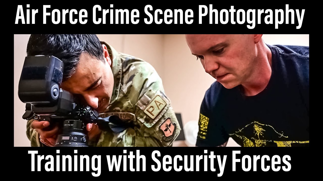 Air Force Crime Scene photography with Security Forces and Public Affairs