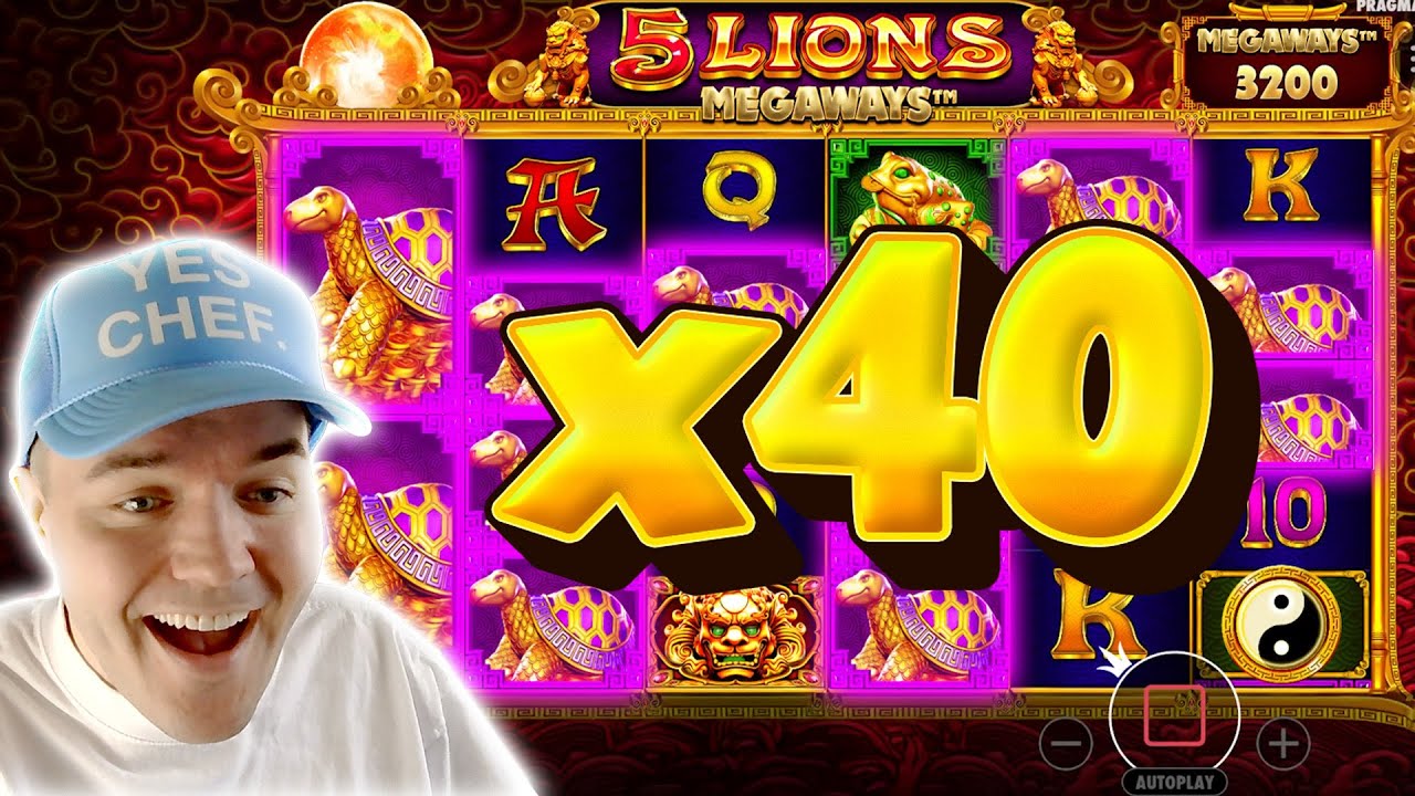 HUGE *X40* HIT ON 5 LIONS MEGAWAYS!!! (Bonus Buys)