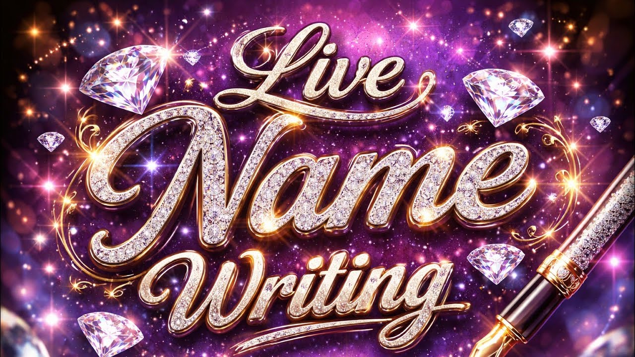Live Name writing 🔴🖋️