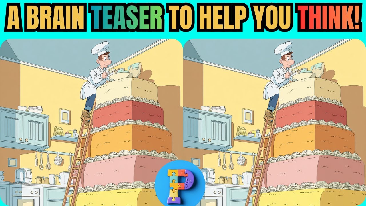 Brain Games For Brainiacs! 🧩Spot The Difference!🧩 Can you find all five?