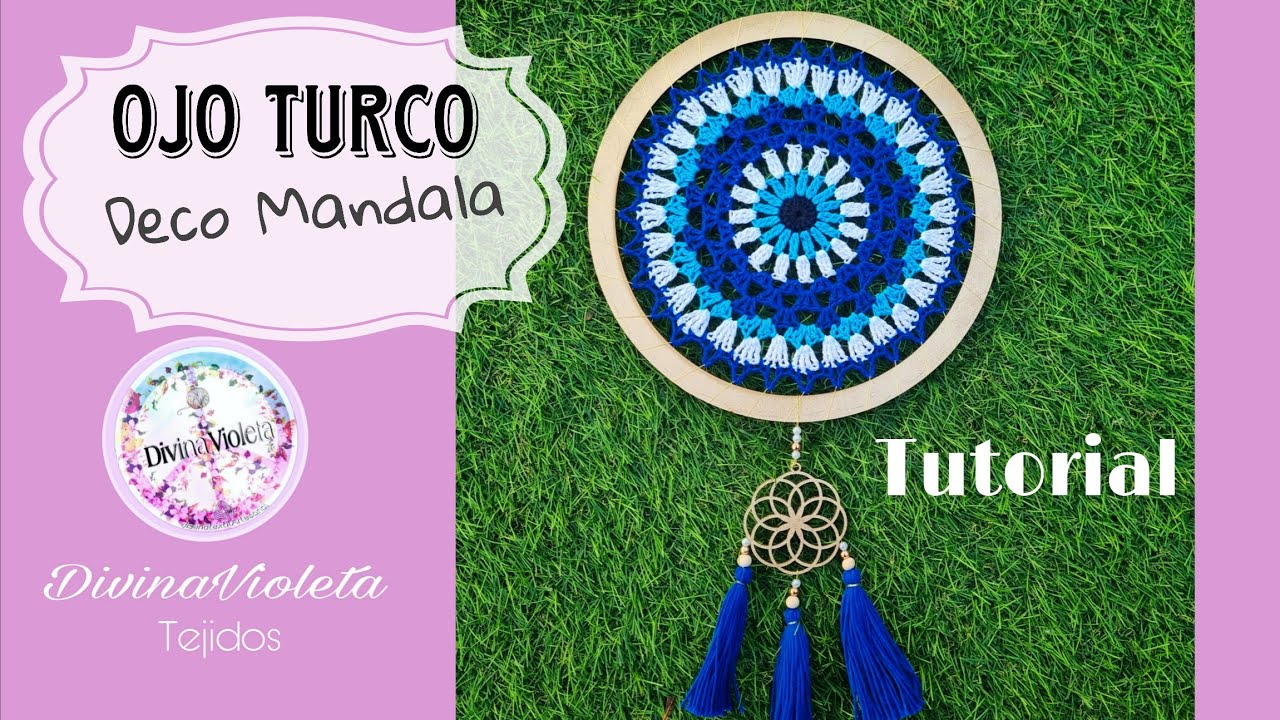MANDALA OJO TURCO O NAZAR  /Tutorial Crochet /  fácil y rápido  N° 30