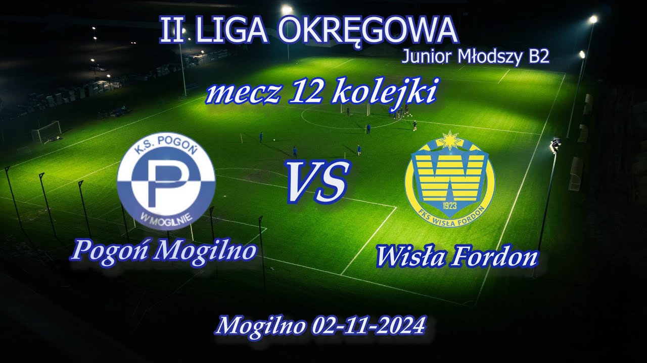 Pogoń Mogilno vs Wisła Fordon (skrót)